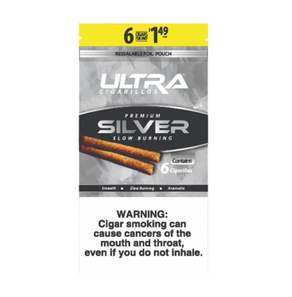 ULTRA CIGARILOS SILVER 15/6/1.19