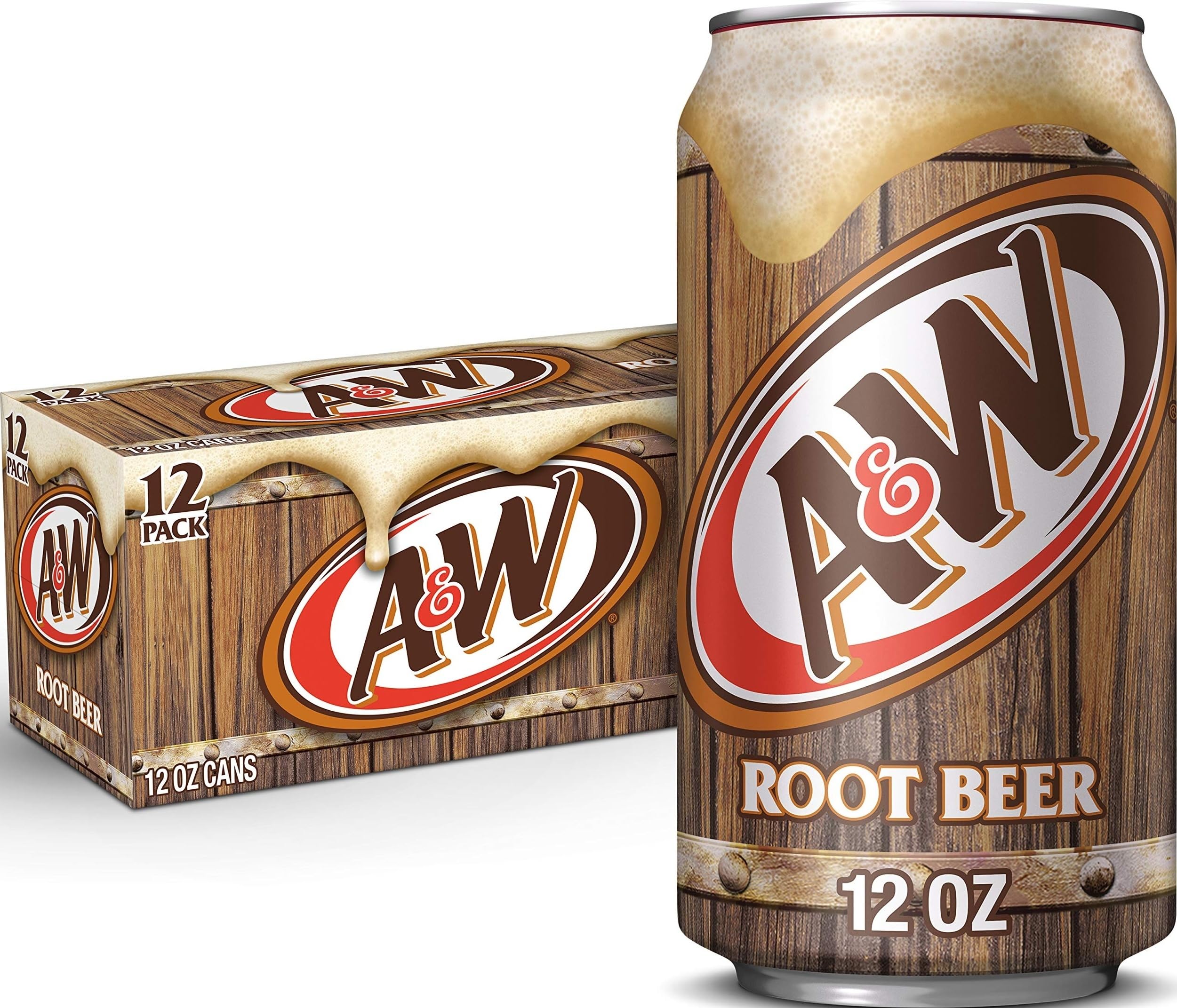 A&W ROOT BEER 12 OZ CANS 2/12PK