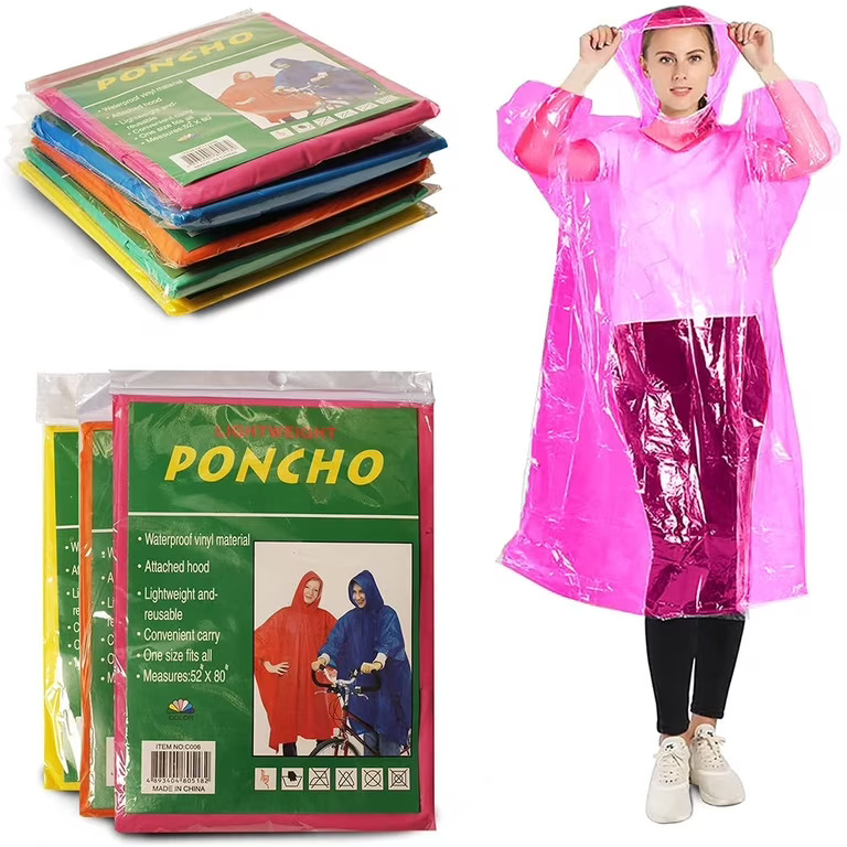 ADULT PONCHO FOR RAIN 52X80