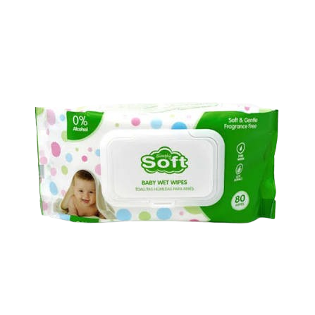 BABY WIPES GREEN 80CT