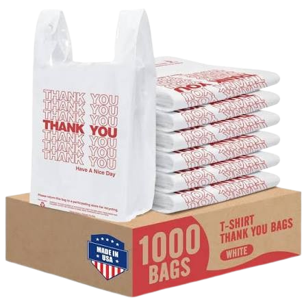 BAGS PLASTIC 11.5X6.5X21 TK YOU 1K