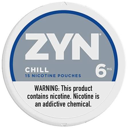 ZYN CHILL 6MG NICOTINE PCHS 5CN