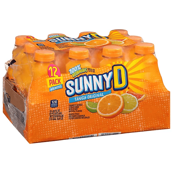 SUNNY DELIGHT REG ORANGE 12/16 OZ
