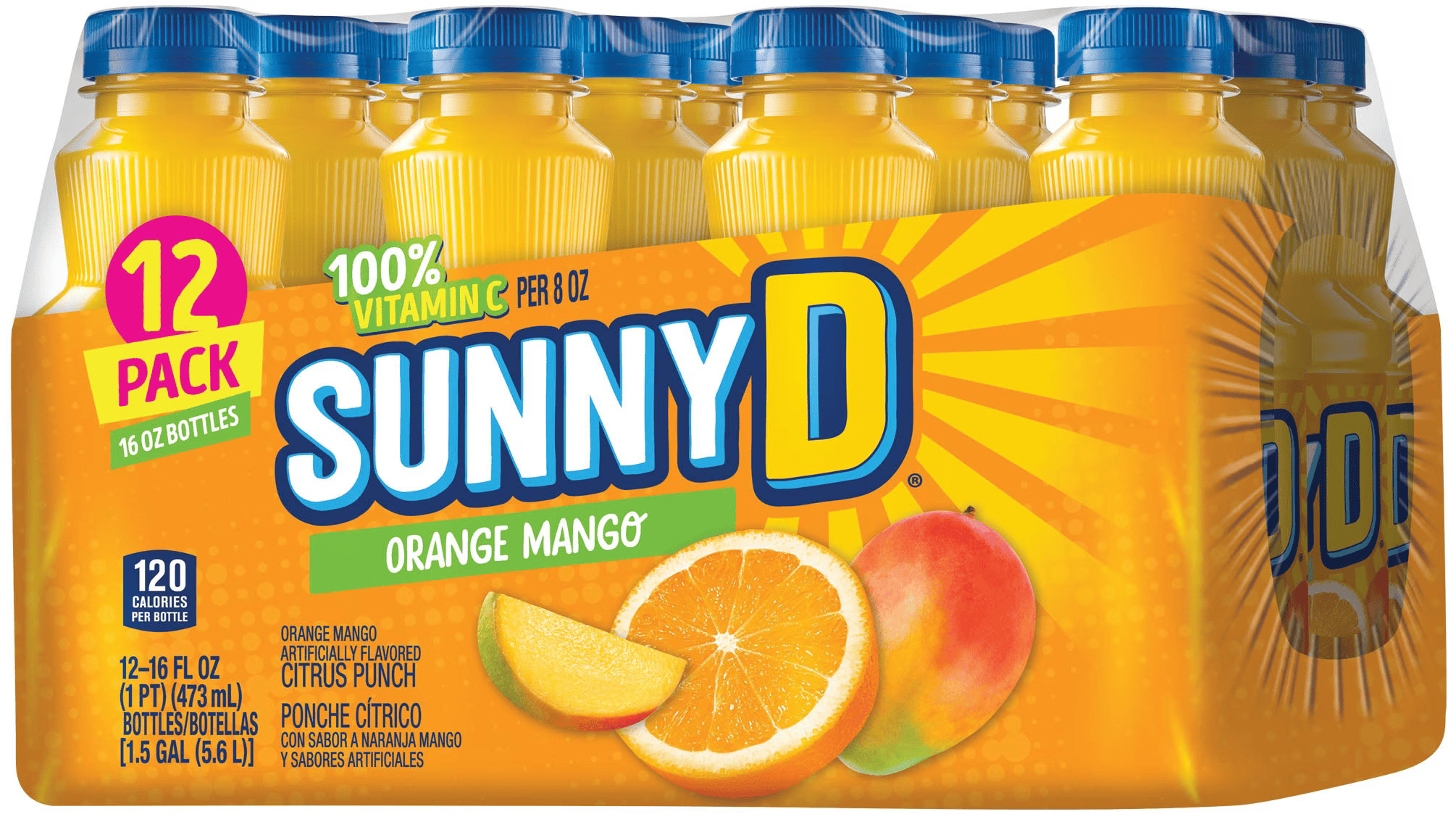 SUNNY DELIGHT ORANGE/MANGO 12/16 OZ