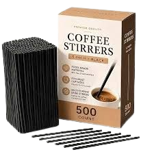 COFFEE STIRRERS PLST WRAP 500CT 5IN