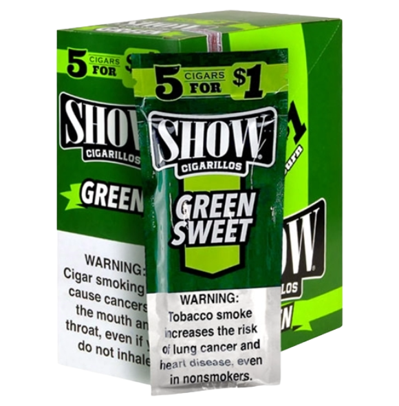 SHOW CIGL GREEN SWEET 15/5 $1