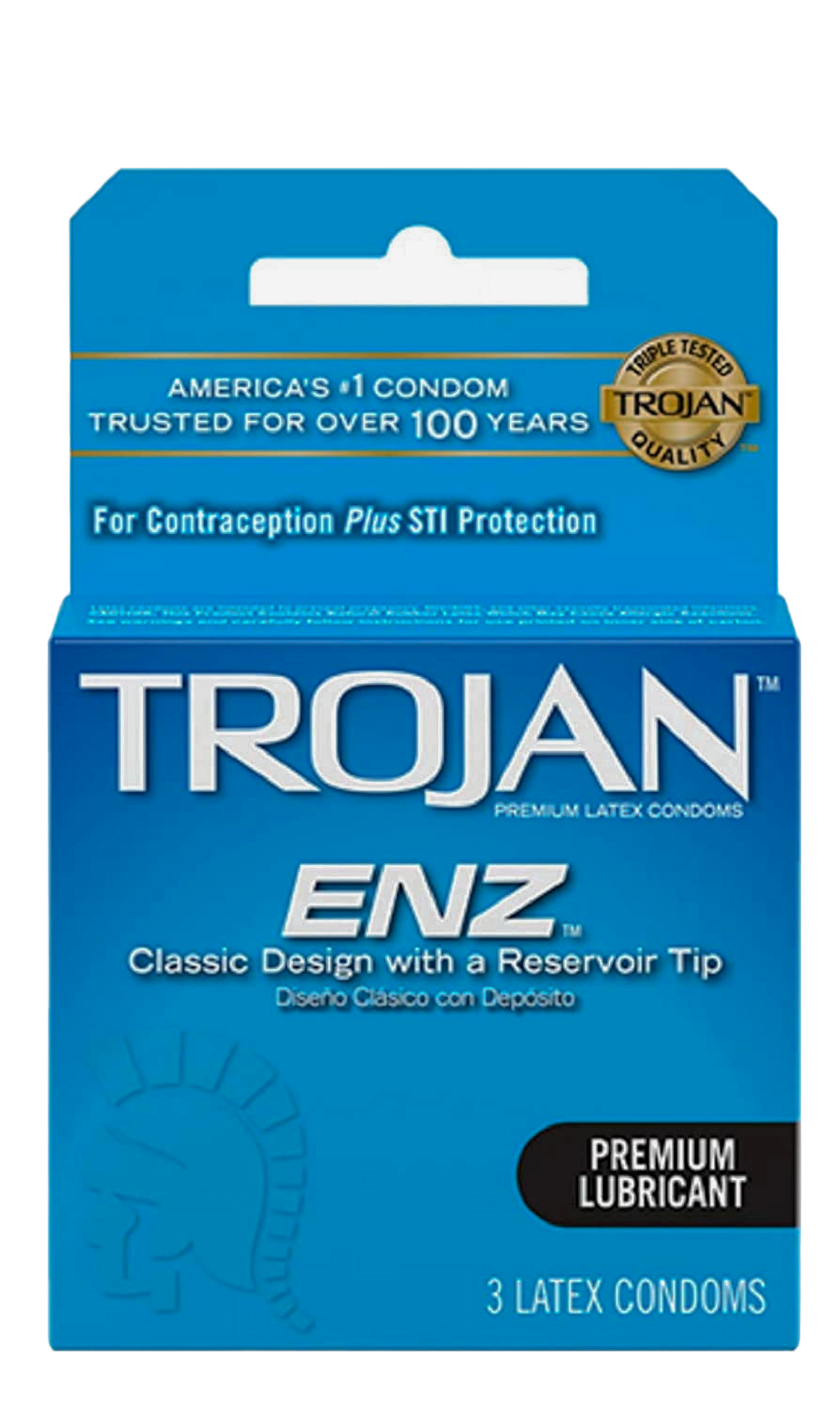 TROJAN ENZ W/SPM LUBE 6/3PK (215)DB