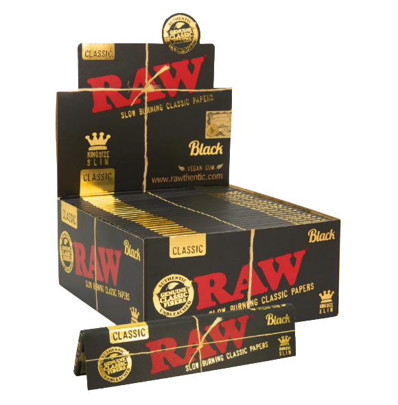 RAW CLASS BLACK PAP KS SLIM 30/50CT
