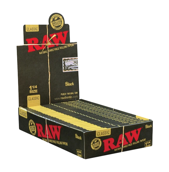 RAW CLASIC BLACK PAP 1 1/4 42/24CT