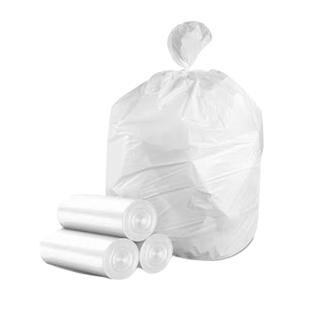 TRASH BAG WHITE 38X58 .8MIL 100CT