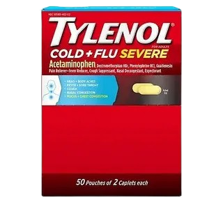 TYLENOL CLD/F SEVERE 36/50/2CT