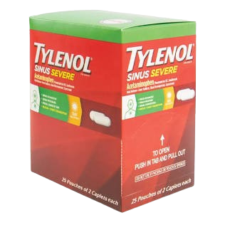 TYLENOL SINUS SEVERE 36/25/2CT