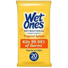 WET ONES WIPES YELLOW TRAVEL20