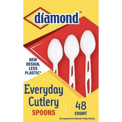 SPOONS DIAMOND HD PLST BAG 12/48'S
