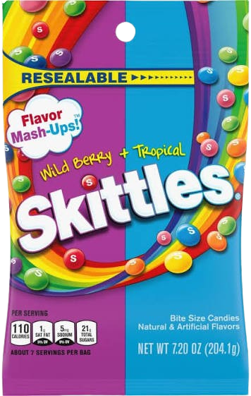 SKITTLES MASH UP--PEG 7.2 OZ