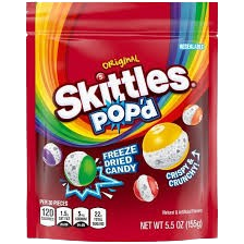 SKITTLES POP'D ORG. 8/5.8 OZ PEG
