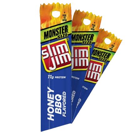 SLIM JIM MONSTER STICK HONEY/BBQ18C
