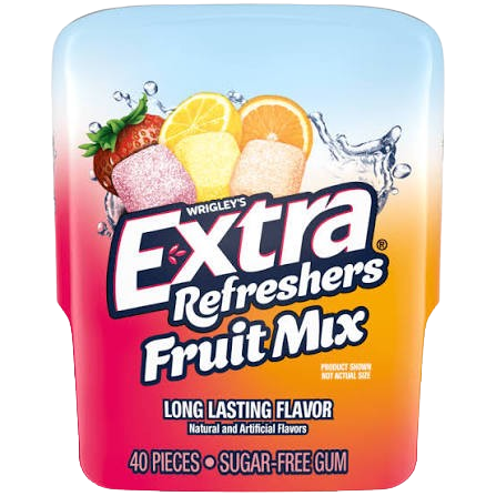 WRIG EXTRA REFRSH FRUIT MX 6/40PCS