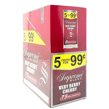 S/B CIGARILO VRY BRY CHR 15/5PK/99¢
