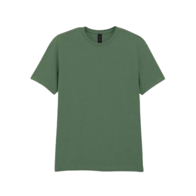 S/W SHIRT MILTARY GREEN MED 8/6PK