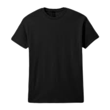 S/W A-SHIRT BLACK LARG 10/12PK