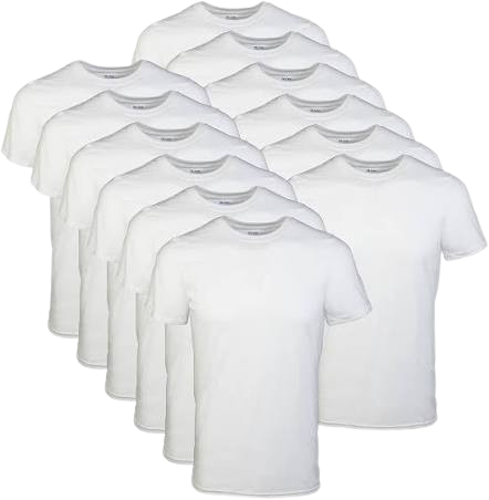 S/W A-SHIRT WHITE MED 10/12PK