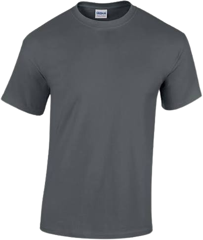 S/W SHIRT LARGE CHARCOAL 8/6PK