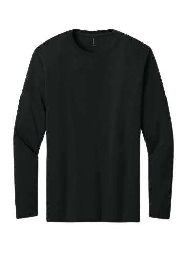 S/W SHIRT LNG SLEV 1XL BLK 8/6PK