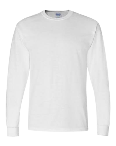 S/W SHIRT LNG SLEV 2XL WHT 8/6PK