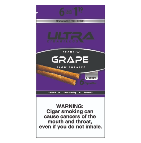 ULTRA CIGARIL LEAF GRAPE 15/2/1.19