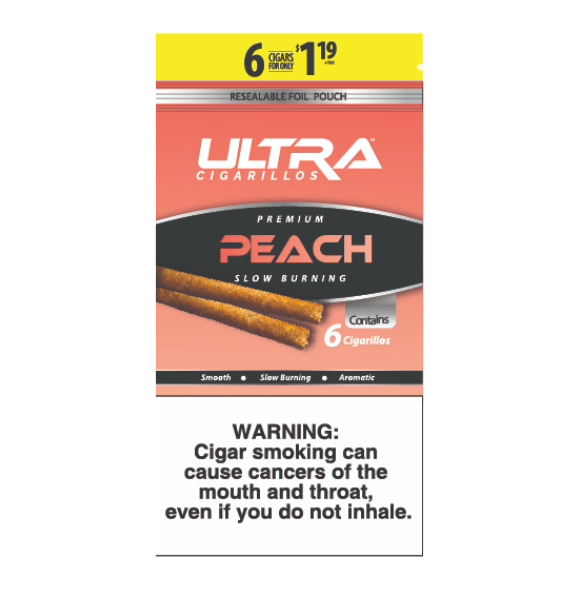 ULTRA CIGARILOS PEACH 15/6/1.19