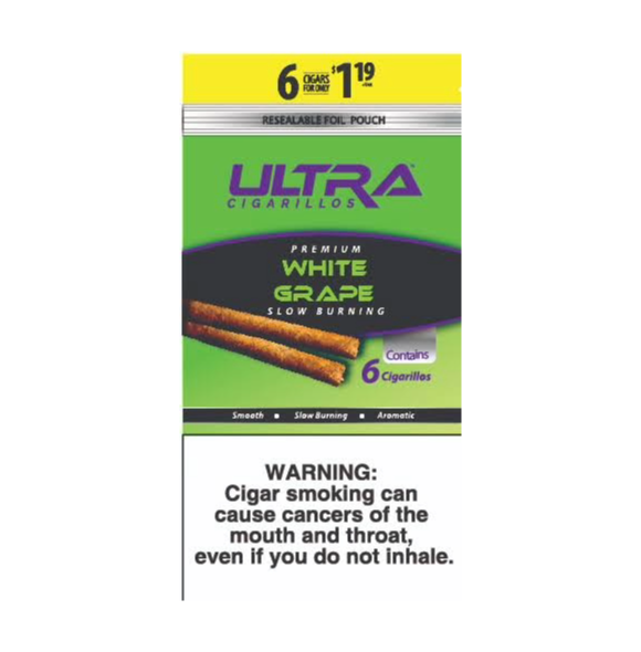 ULTRA CIGARILOS WHT GRAPE 15/6/1.19