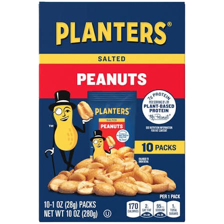PLNT SALTED PEANUTS 1 OZ
