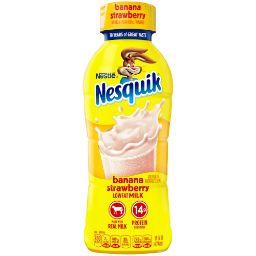 NESQUIK STRAWBERRY BANANA MILK 14 Z
