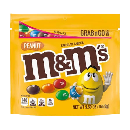 M & M PEANUT GRAB GO 5.5 OZ PEG