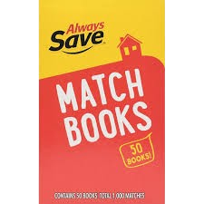 MATCHES BOOK 50/50 CT