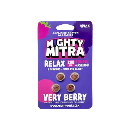 MIGHTY MITRA 50MG VERY BERRY 30CT