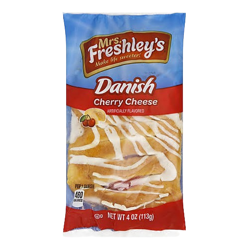 MRS FRSHLY CHRY CHESE DANISH 4 OZ
