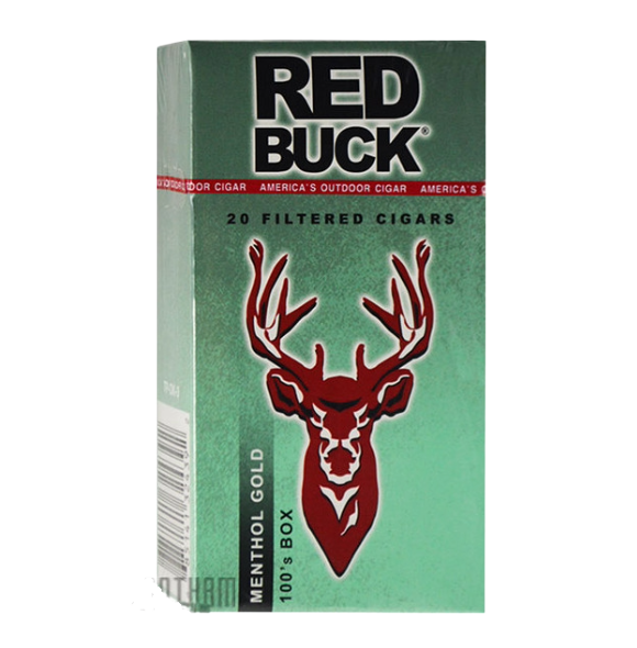 RED BUCK FILTER CIG MENT GOLD BOX