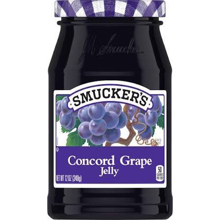 SMUCKER GRAPE JELLY 12/12 OZ