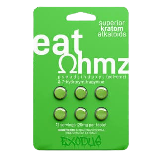 EAT OHMZ KRATOM TABS LIME 6/6PK
