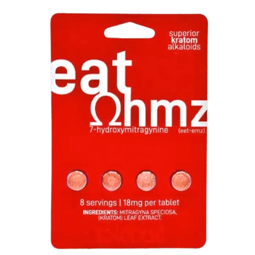 EAT OHMZ KRATOM TABS RED 4/6PK 72MG