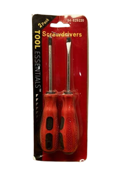 ESSENTIAL TOOLS SCREWDRIVERS 2PK