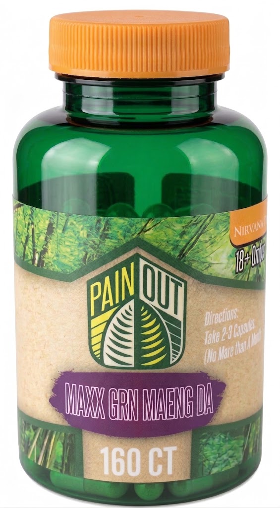PAIN OUT CAP MAXX GRN MANA DA 160CT