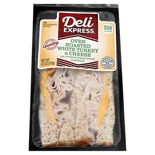 DELI EXPRESS TURKEY&CHESE WHTE 4.2Z