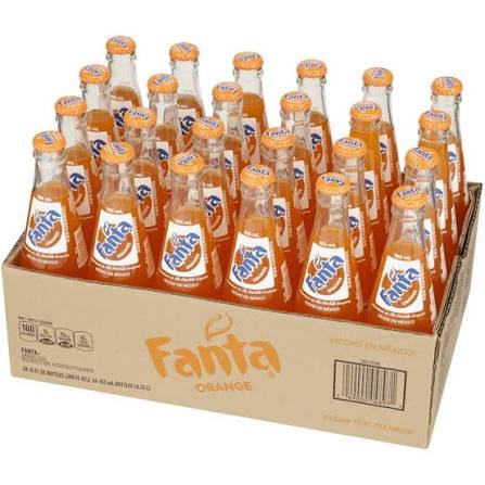 FANTA ORANGE MEXICAN GLAS 24CT 12Z
