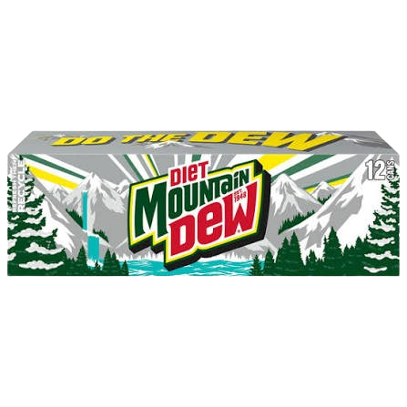 DIET MOUNTAIN DEW 12OZ CANS 2/12PK