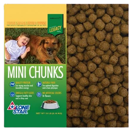 DOG FD LONE STAR CHNK DRY DF 40#