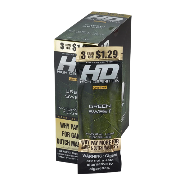 G/T CIG HD GREEN SWEET 15/3/$1.29