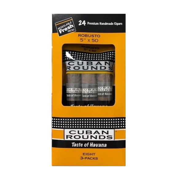 CUBAN HANDMADE ROBUSTO CIGARS 8/3PK